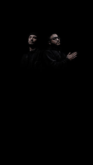 Raftaar and KR$Na Hip Hop Artists in Dramatic Black and White Portrait HD phone wallpaper