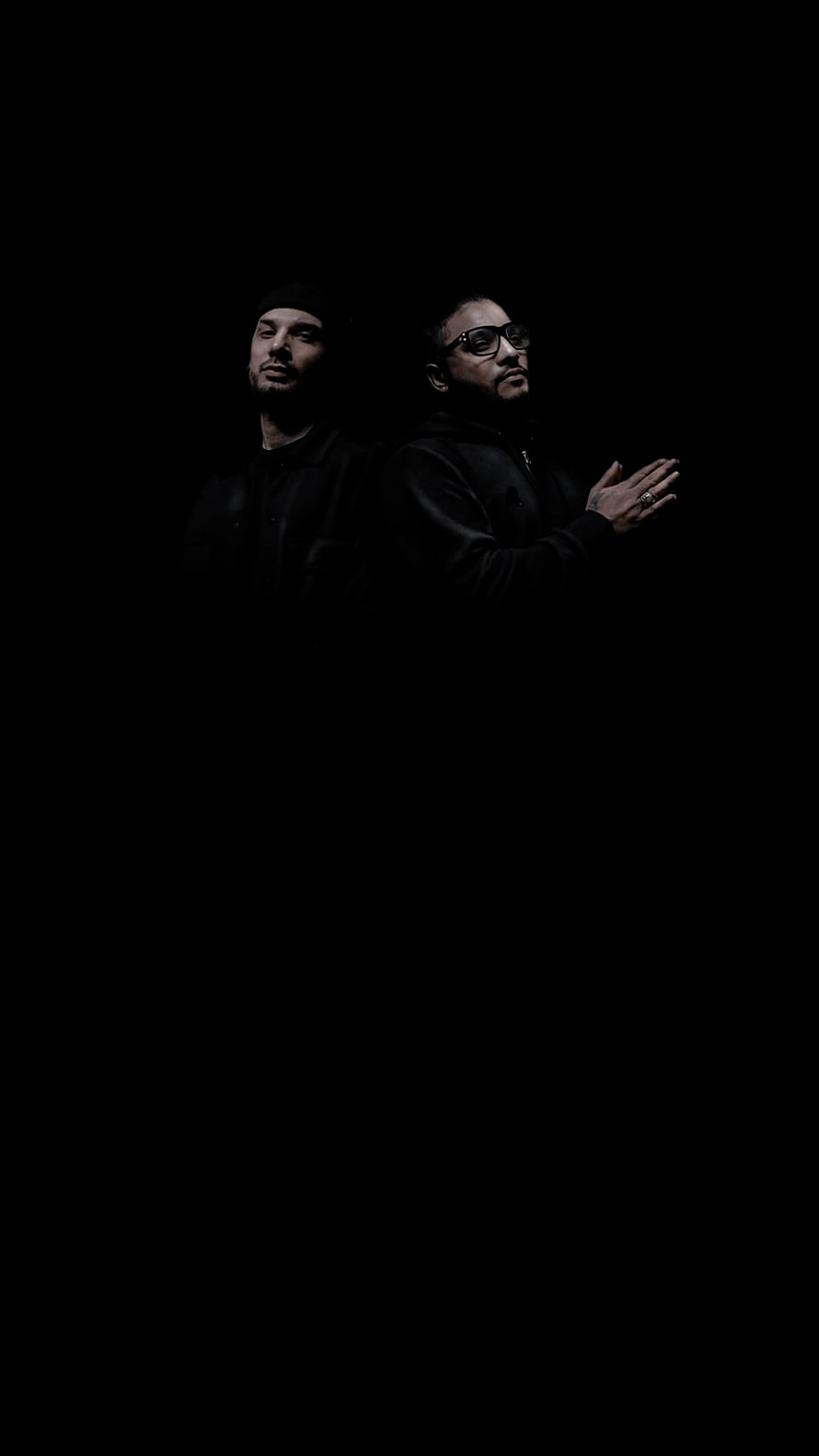 Raftaar and KR$Na Hip Hop Artists in Dramatic Black and White Portrait HD phone wallpaper