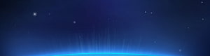 Dark Blue Night Sky with Starburst and Horizon Glow for Ultra Wide Desktop HD wallpaper