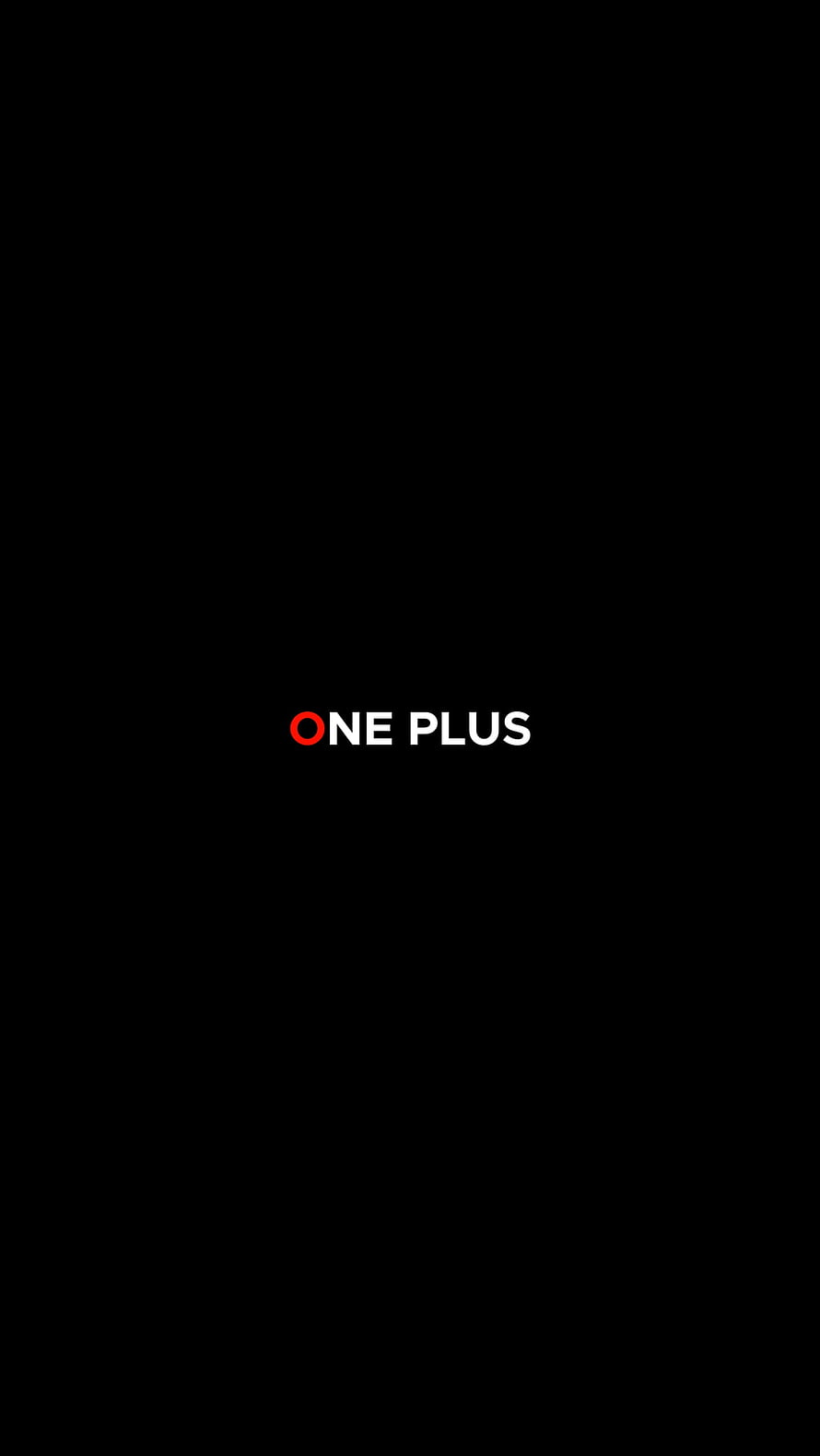 OnePlus Minimalist Black Logo Wallpaper with Red Accent Circle HD phone wallpaper
