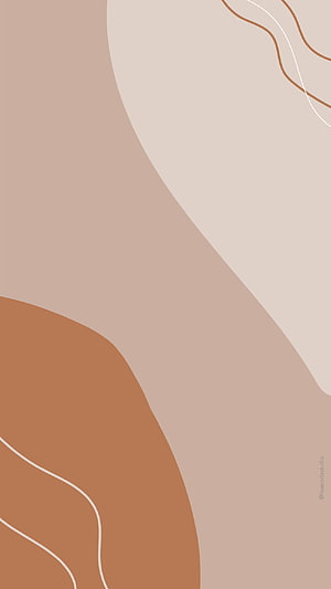 Neutral Minimalist Abstract Wallpaper With Earthy Tones And Flowing Lines HD phone wallpaper