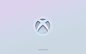Minimalist Xbox Emblem with Soft Gradient Background and Subtle 3D Depth HD wallpaper