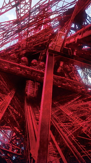 Evangelion: 3.0+1.0 Thrice Upon a Time Red Tinted Industrial Structure HD phone wallpaper