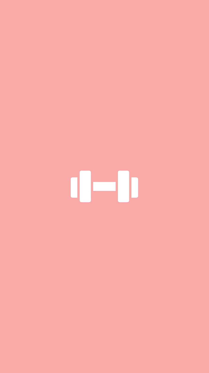 Minimalist Pink Fitness Instagram Story Highlight Cover with White Dumbbell Icon HD phone wallpaper