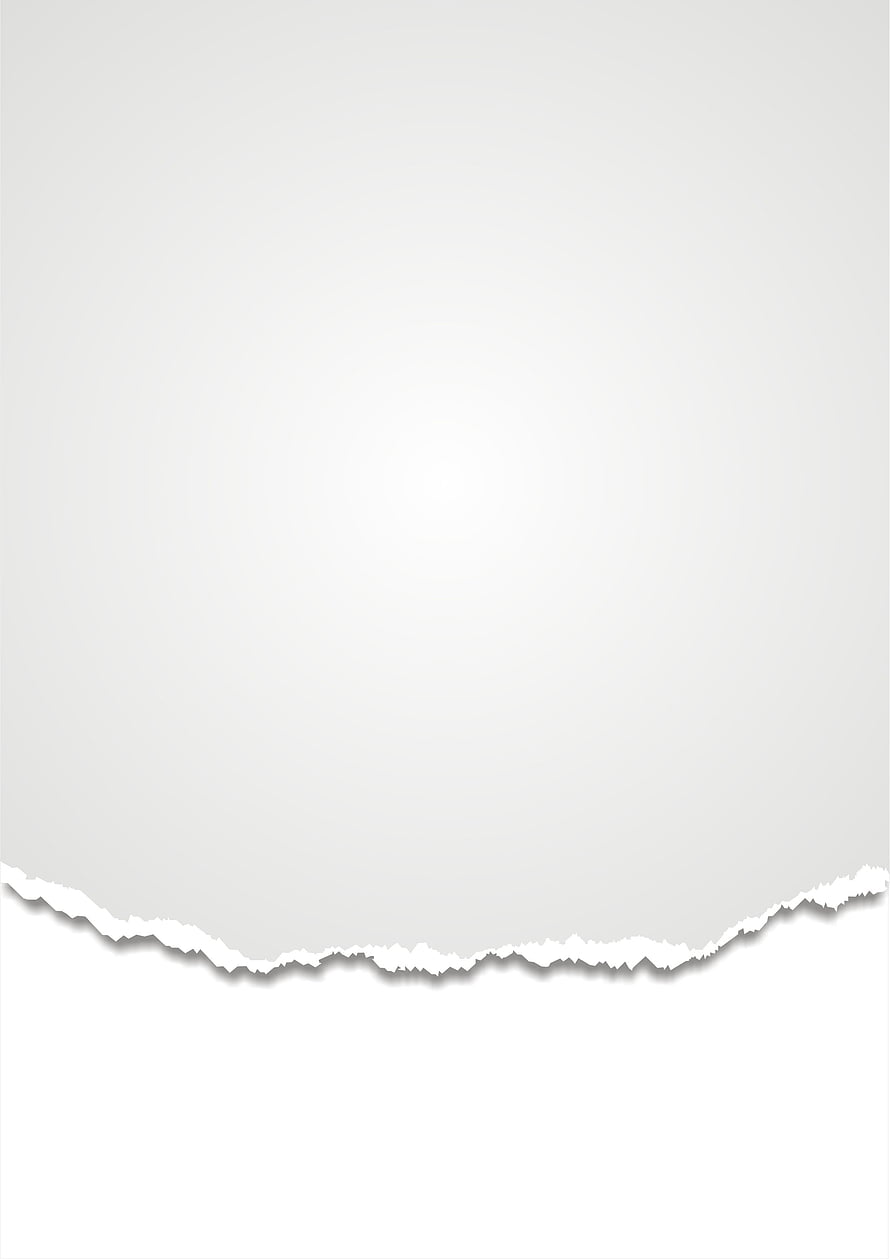 Minimalist Torn Paper Edge Design with Soft Shadow on Light Gray Background HD phone wallpaper