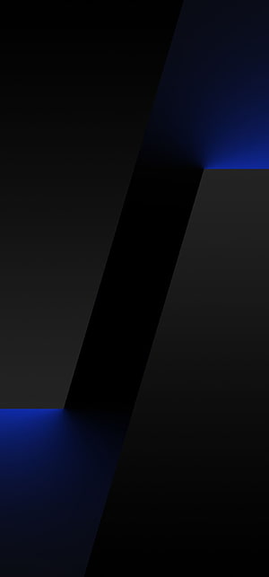 Minimalist Dark Geometric Abstract with Deep Blue Accent Light HD phone wallpaper