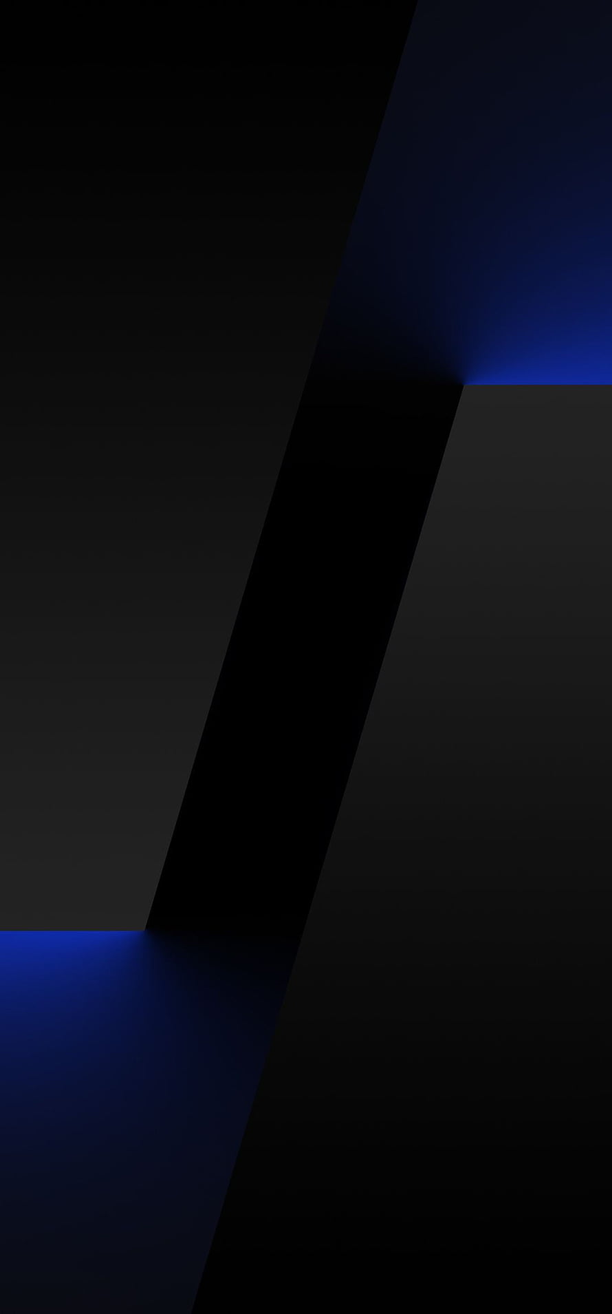 Minimalist Dark Geometric Abstract with Deep Blue Accent Light HD phone wallpaper