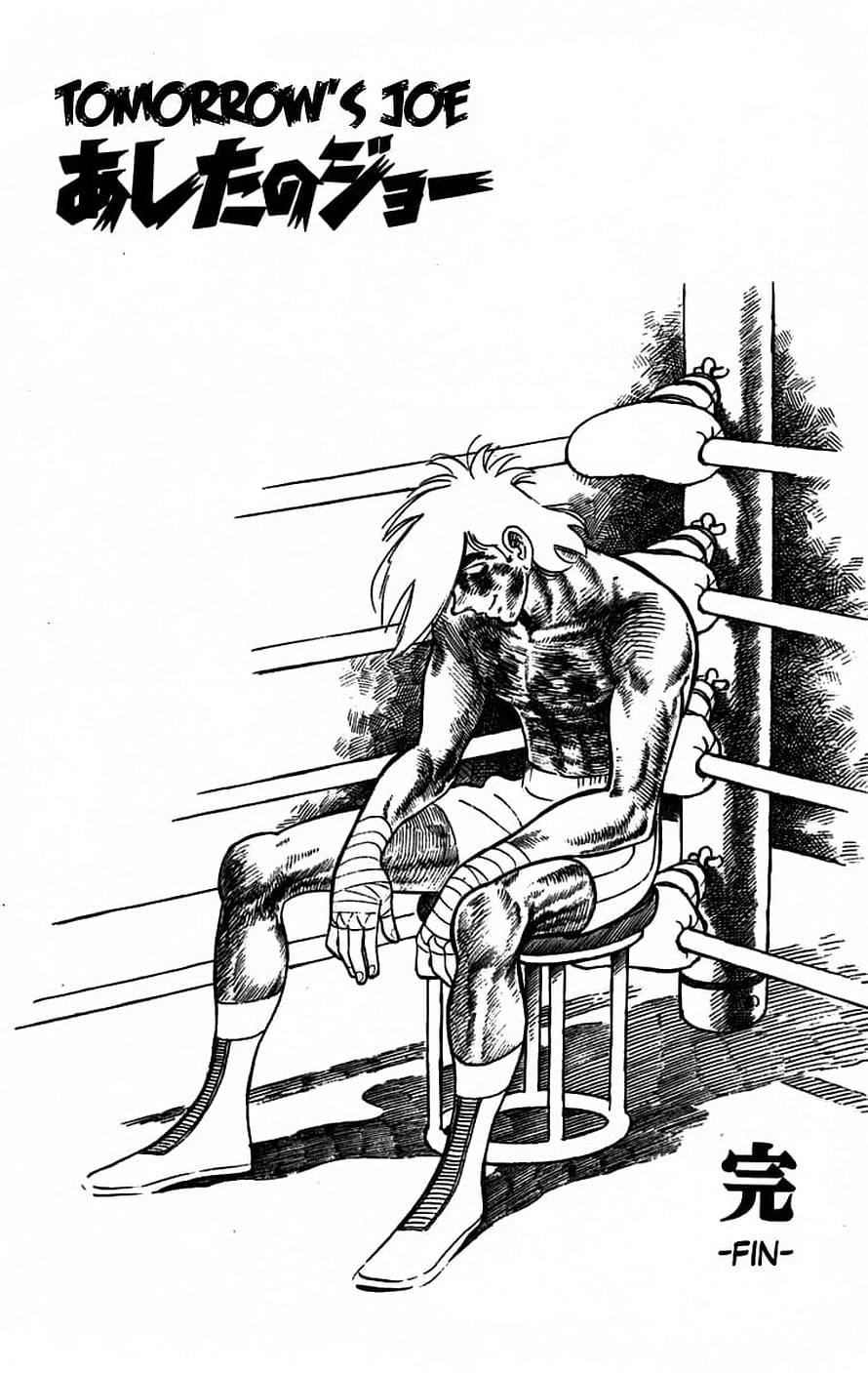 Joe Yabuki Sitting Dejected in Boxing Ring Corner From Tomorrow's Joe Manga HD phone wallpaper