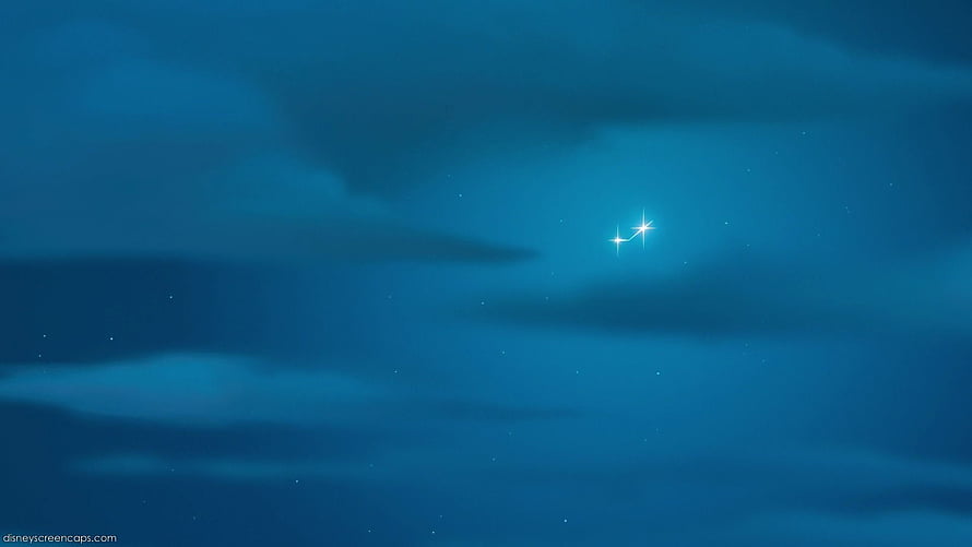 Evangeline and Ray in the Night Sky from The Princess and the Frog HD wallpaper