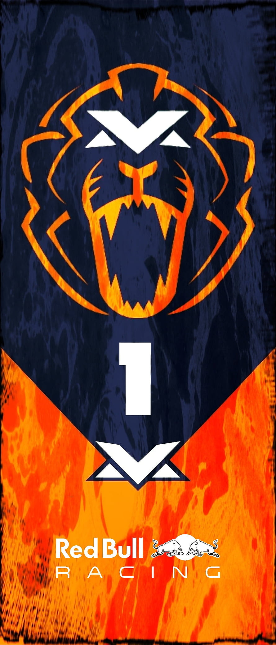 Max Verstappen World Champion F1 Red Bull Racing Lion Crest Wallpaper HD phone wallpaper