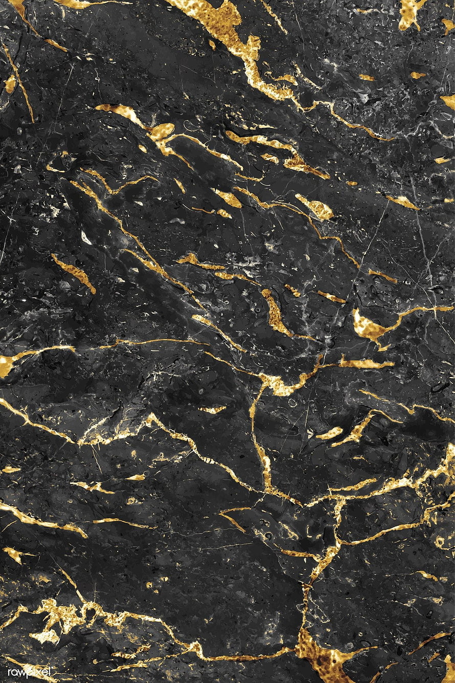Luxurious Black and Gold Marble Texture with Intricate Veining and Natural Stone Patterns HD phone wallpaper