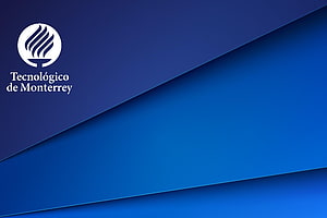 Tecnológico de Monterrey Institutional Blue Geometric Design HD wallpaper