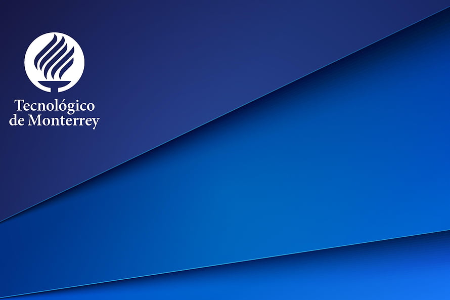 Tecnológico de Monterrey Institutional Blue Geometric Design HD wallpaper