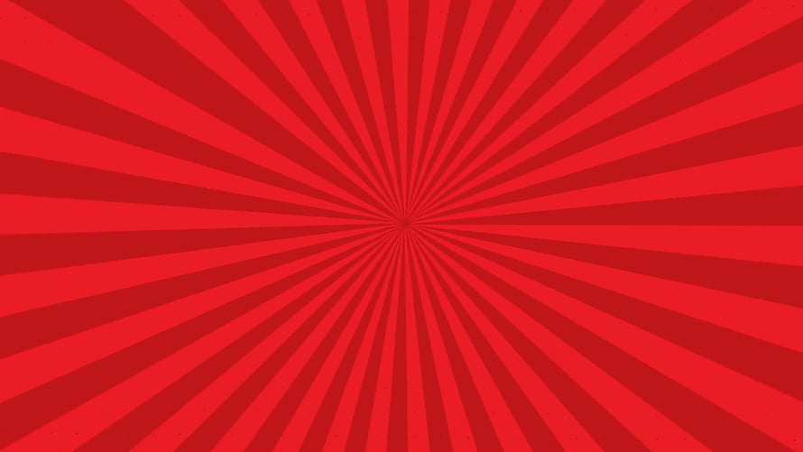 Vibrant Red Radial Burst Pattern with Alternating Stripes for Bold Graphic Design HD wallpaper