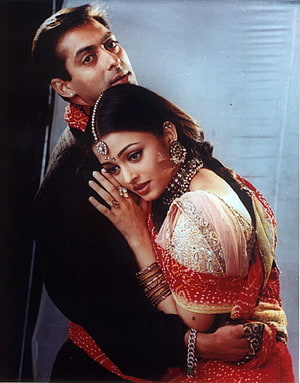Romantic Bollywood Couple in Traditional Indian Attire from Hum Dil De Chuke Sanam HD phone wallpaper