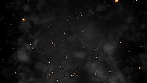 Dark Smoke and Glowing Fire Particles Digital Art Background HD wallpaper