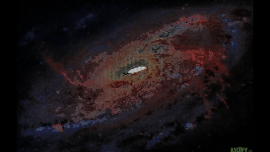 Retro CRT Scanline Space Nebula with Glitch Art and Pixelated Starfield HD wallpaper