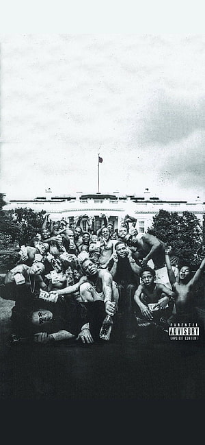 Kendrick Lamar DNA Album Cover Art Black and White Group Portrait HD phone wallpaper