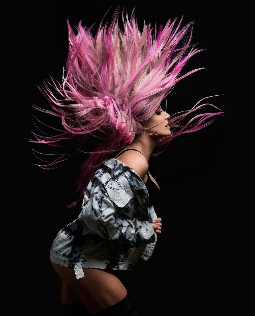 Alexa Bliss WWE Wrestler Portrait With Dramatic Pink Hair HD phone wallpaper