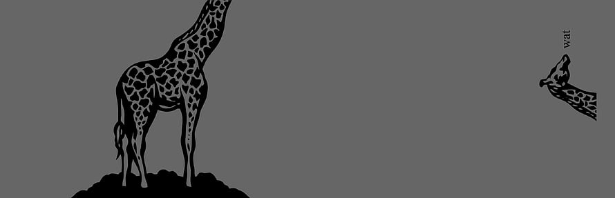 Minimalist Black Giraffe Silhouette on Gray Background for Dual Monitor Setup HD wallpaper