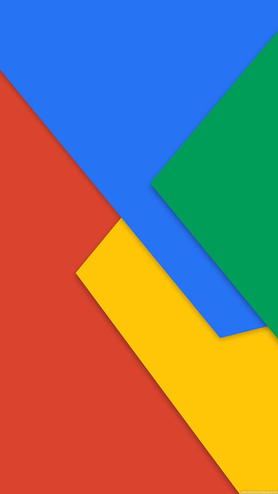 Colorful Geometric Material Design Wallpaper with Layered Shapes HD phone wallpaper
