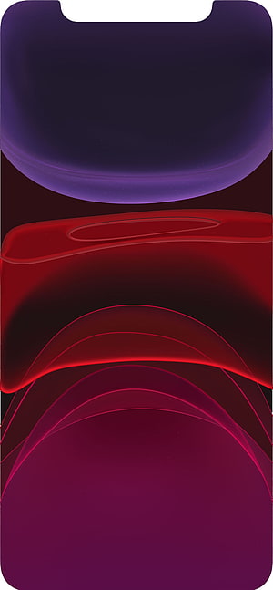 Apple iOS 16 Abstract Gradient Wallpaper with Purple and Red Geometric Shapes HD phone wallpaper