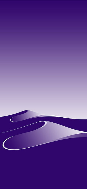 Minimalist Purple Gradient Abstract Wave Design for Mobile Phone HD phone wallpaper