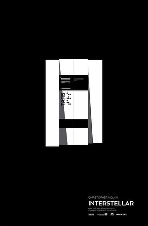 Interstellar TARS Robot Minimalist Black and White Movie Poster HD phone wallpaper
