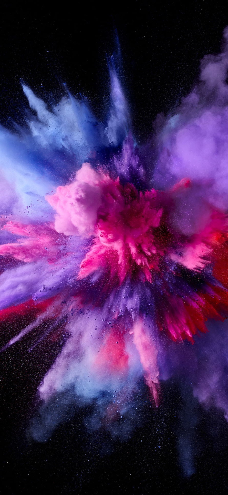 Vibrant Pink and Purple Ink Explosion in Dark Water HD phone wallpaper