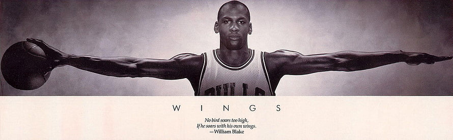 Michael Jordan Wings Basketball Poster Artwork HD wallpaper