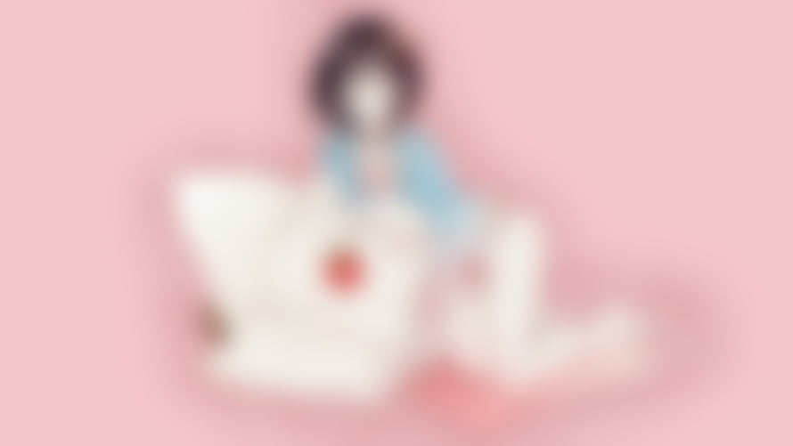 Kiyoko Shimizu from Haikyuu in a Soft Pastel Anime Illustration HD wallpaper