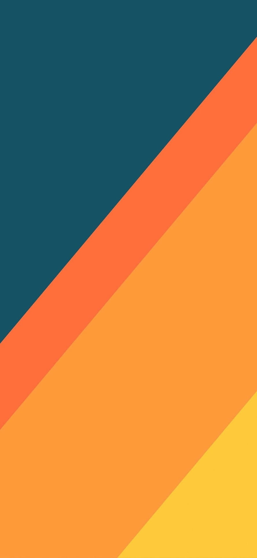 Diagonal Color Block Abstract Minimalist Wallpaper in Teal, Coral, and Yellow HD phone wallpaper