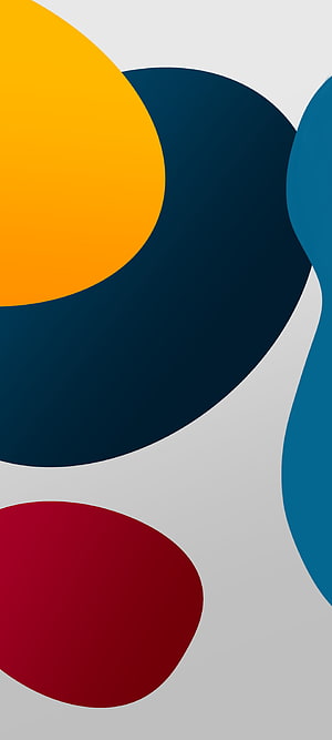 Minimalist Abstract Geometric Shapes in Bold Colors on Light Grey Background HD phone wallpaper