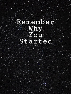 Inspirational Starry Night Sky With Motivational Quote About Purpose and Determination HD phone wallpaper