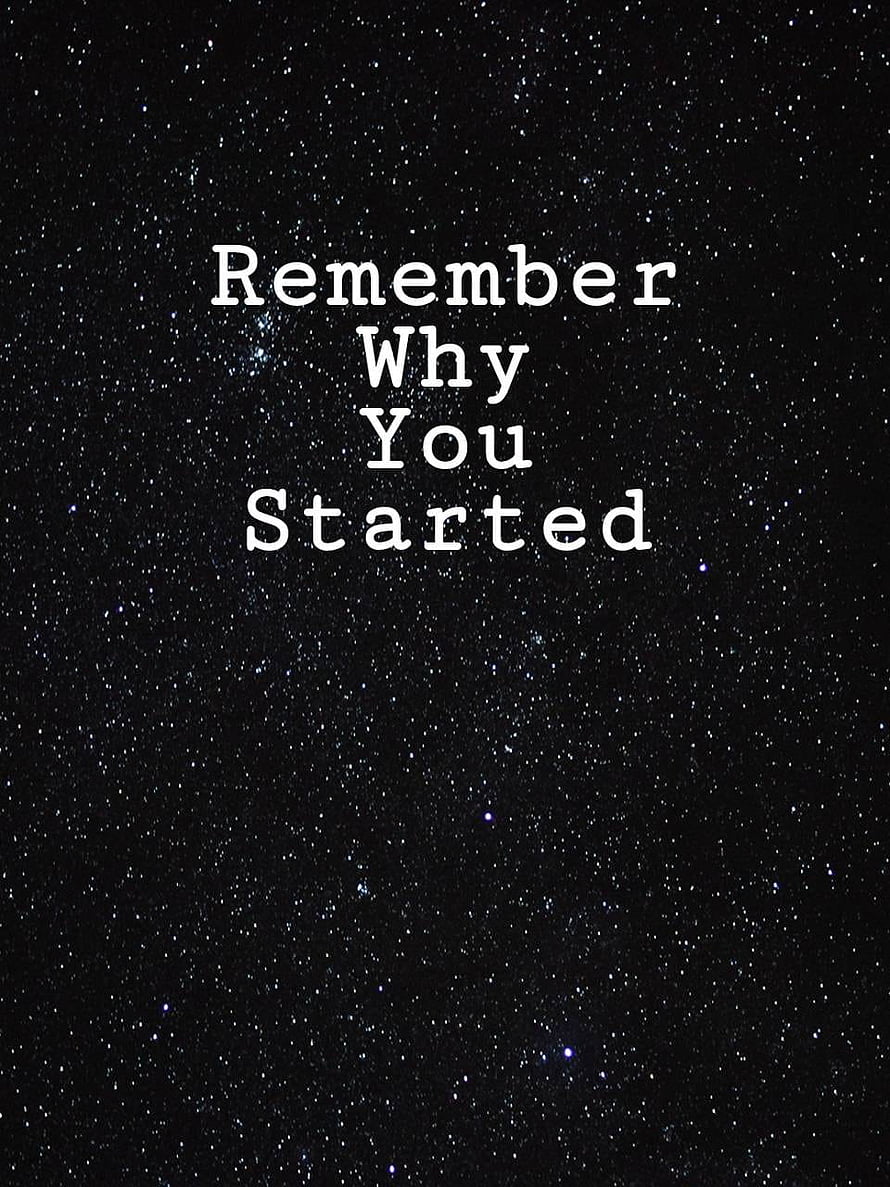 Inspirational Starry Night Sky With Motivational Quote About Purpose and Determination HD phone wallpaper