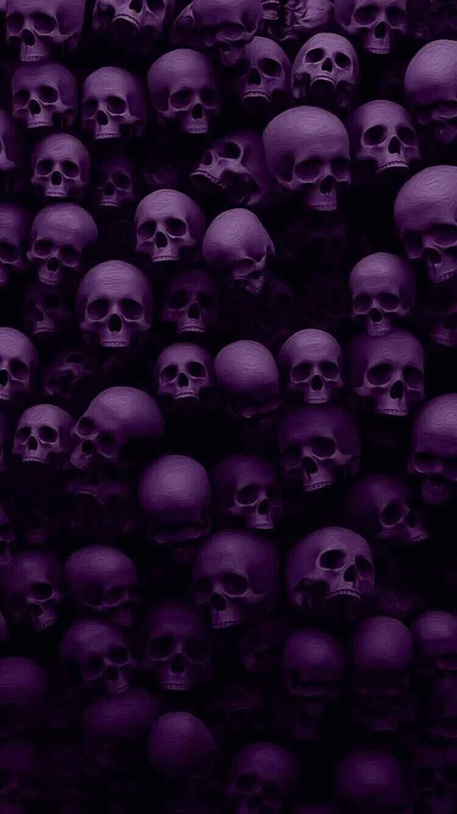 Phonk Aesthetic Purple Skull Pattern Dark Background HD phone wallpaper