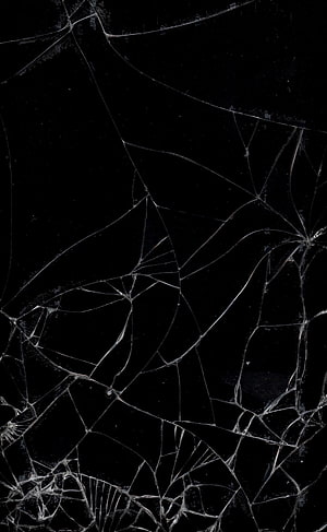 Shattered Glass Texture on Black Background with Intricate Crack Patterns HD phone wallpaper