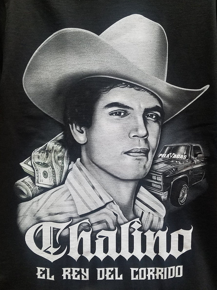 Chalino Sanchez Silkscreen Portrait with Cowboy Hat and Classic Car HD phone wallpaper