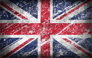 Distressed United Kingdom Flag With Grunge Texture And Weathered Surface HD wallpaper