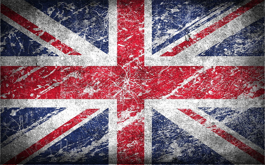 Distressed United Kingdom Flag With Grunge Texture And Weathered Surface HD wallpaper