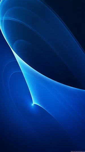 Samsung Galaxy Tab S7 Official Blue Abstract Wave Stock Wallpaper HD phone wallpaper