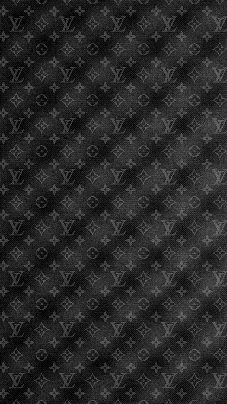 Louis Vuitton Eclipse Monogram Pattern in Dark Grey and Black HD phone wallpaper