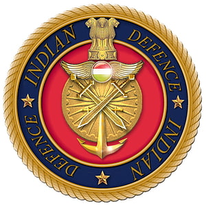 Indian Defence Emblem with National Flag, Crossed Swords, and Ashoka Lion Capital HD phone wallpaper