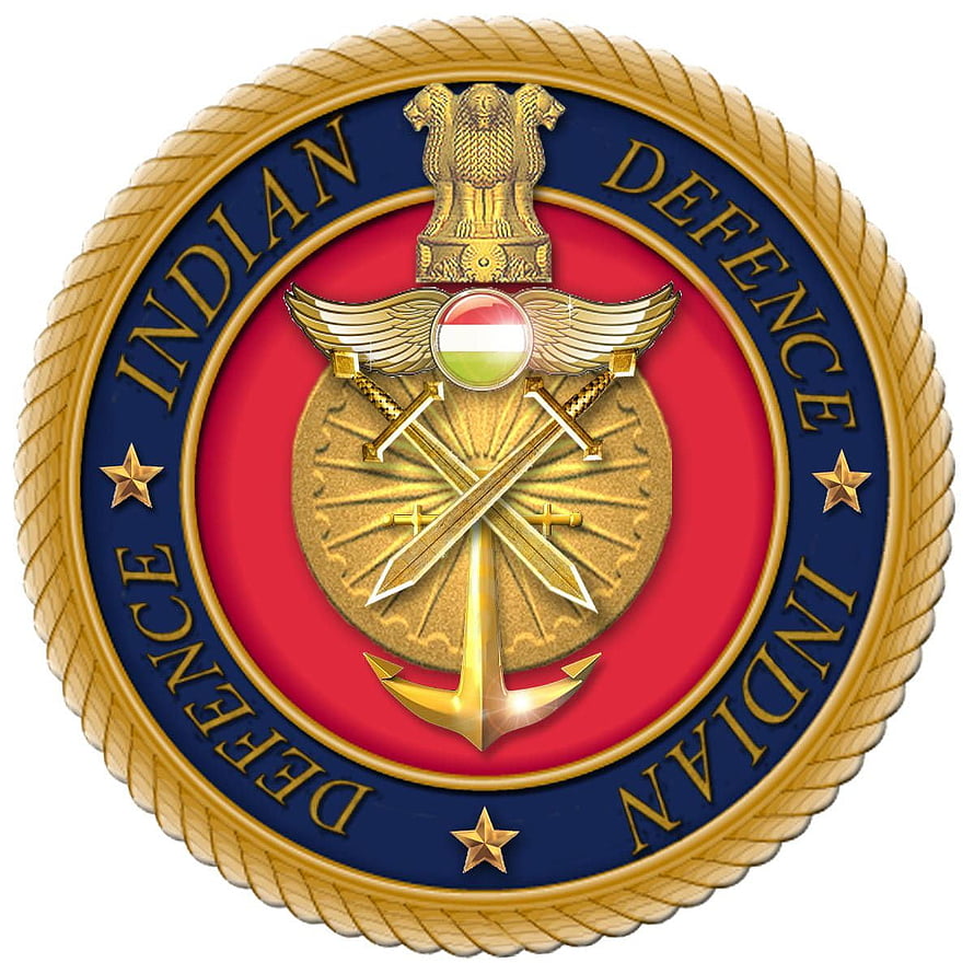 Indian Defence Emblem with National Flag, Crossed Swords, and Ashoka Lion Capital HD phone wallpaper