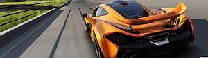 McLaren 720S Orange Rear View on Track in Forza Motorsport 7 HD wallpaper