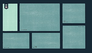Minimalist Teal Desk Organizer Layout with Vintage Paper Texture and Label Cards HD wallpaper