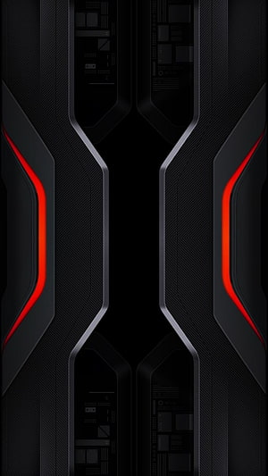 Futuristic Dark Tech Panel with Red Neon Accents and Carbon Fiber Texture HD phone wallpaper