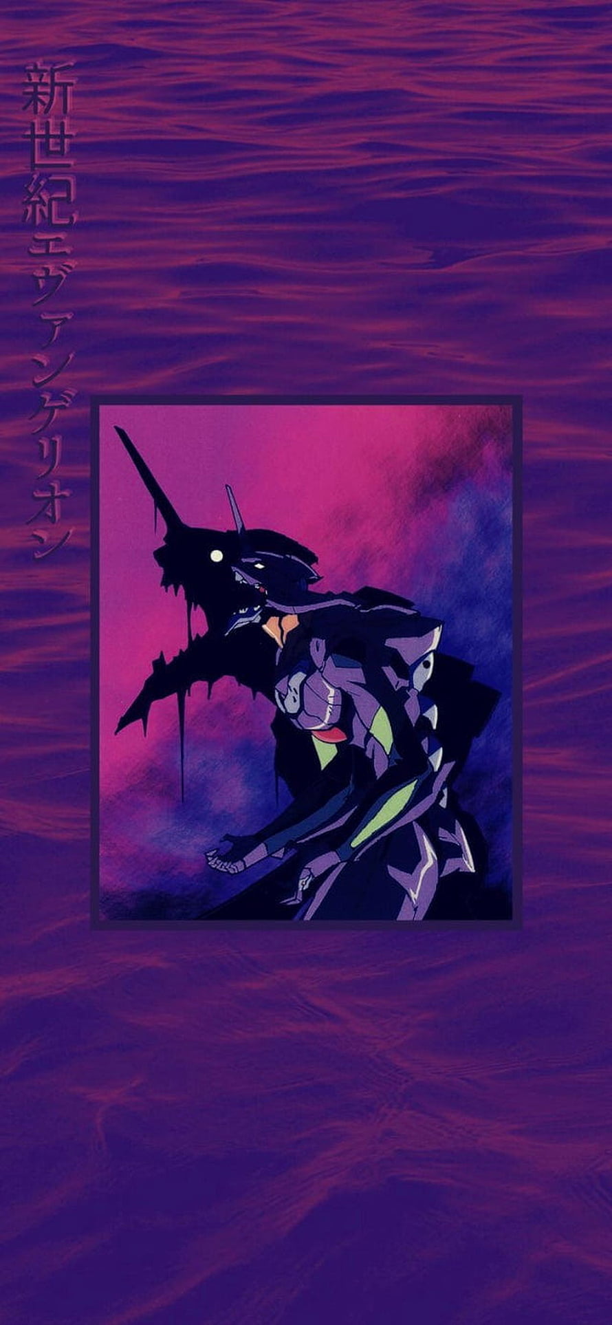 Neon Genesis Evangelion Unit-01 Dark Aesthetic Wallpaper HD phone wallpaper