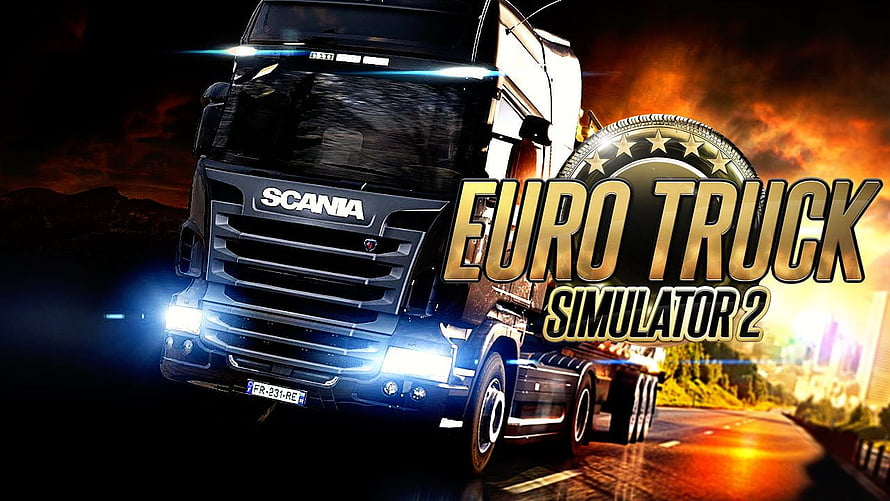 Euro Truck Simulator 2 Scania Truck Night Drive Game Artwork HD wallpaper