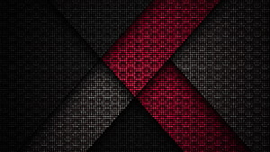 Abstract Red and Black Carbon Fiber Texture with Diagonal Pride Cross Pattern HD wallpaper